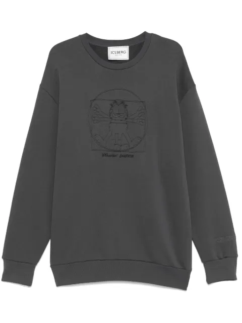 Iceberg Moletom com bordado Vitruvian Garfield