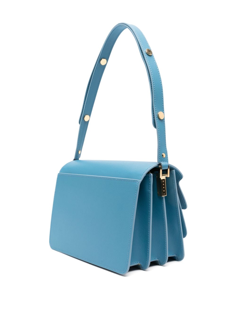 Shop Marni Medium Trunk Shoulder Bag In Blue