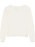 ERMANNO FIRENZE floral-embroidered sweater - Neutrals