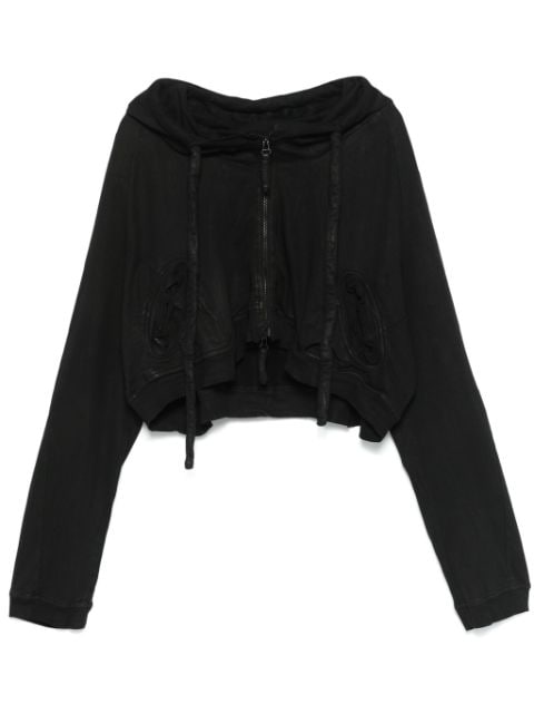 Rundholz cropped zip-up hoodie