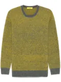Drumohr mélange-effect sweater - Yellow