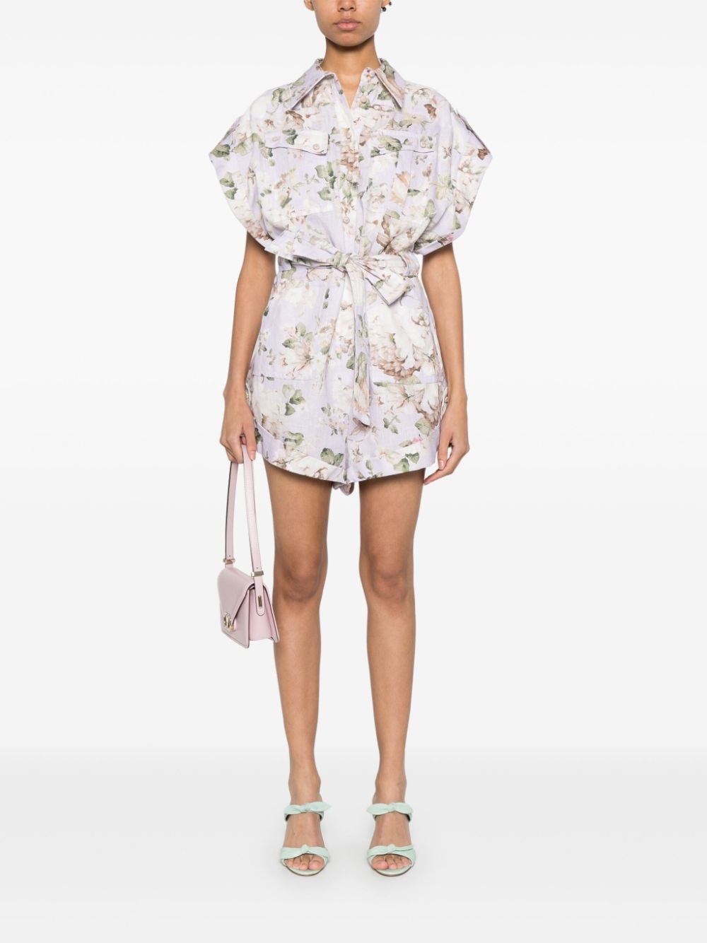 ZIMMERMANN Acacia playsuit - Paars