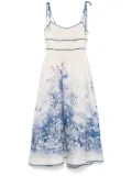 ZIMMERMANN Wylie Picnic midi dress - White