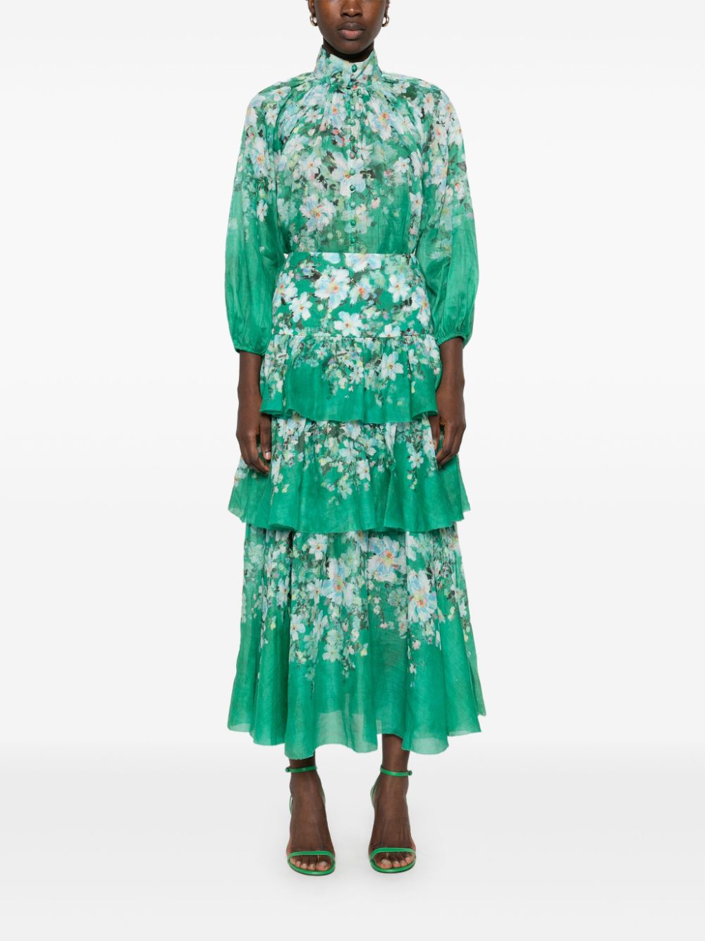 ZIMMERMANN Everley Billow blouse - Groen