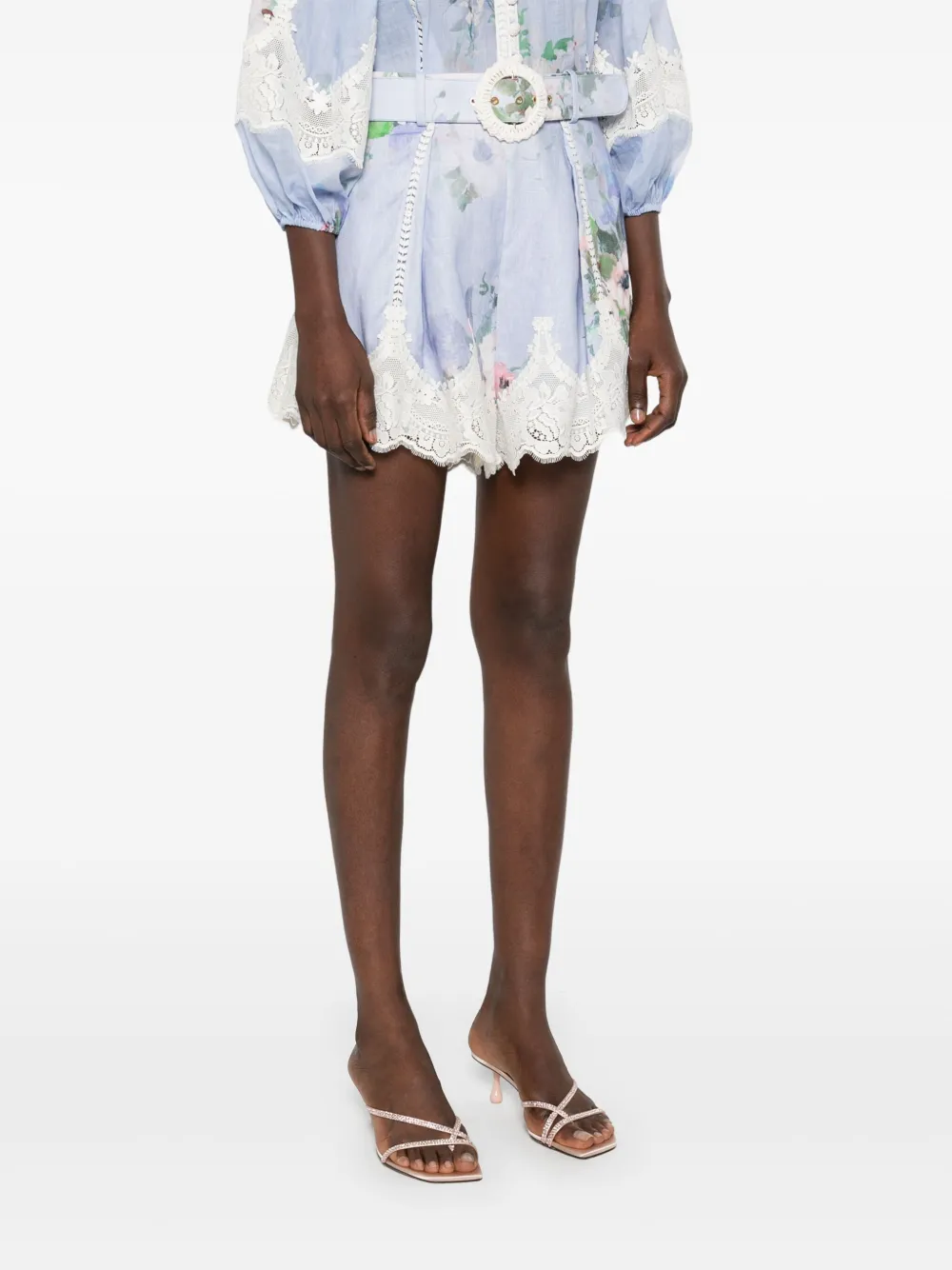 ZIMMERMANN Everley shorts Blauw