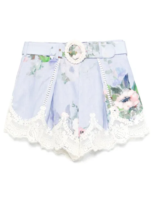 ZIMMERMANN short Everley - Bleu - ZIMMERMANN - Modalova