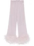 Oséree Lumière Plumage trousers - Pink