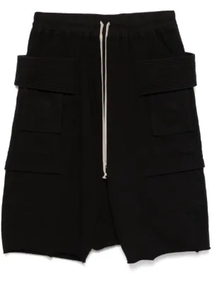 Rick Owens DRKSHDW Creatch クロップド カーゴパンツ | ブラック