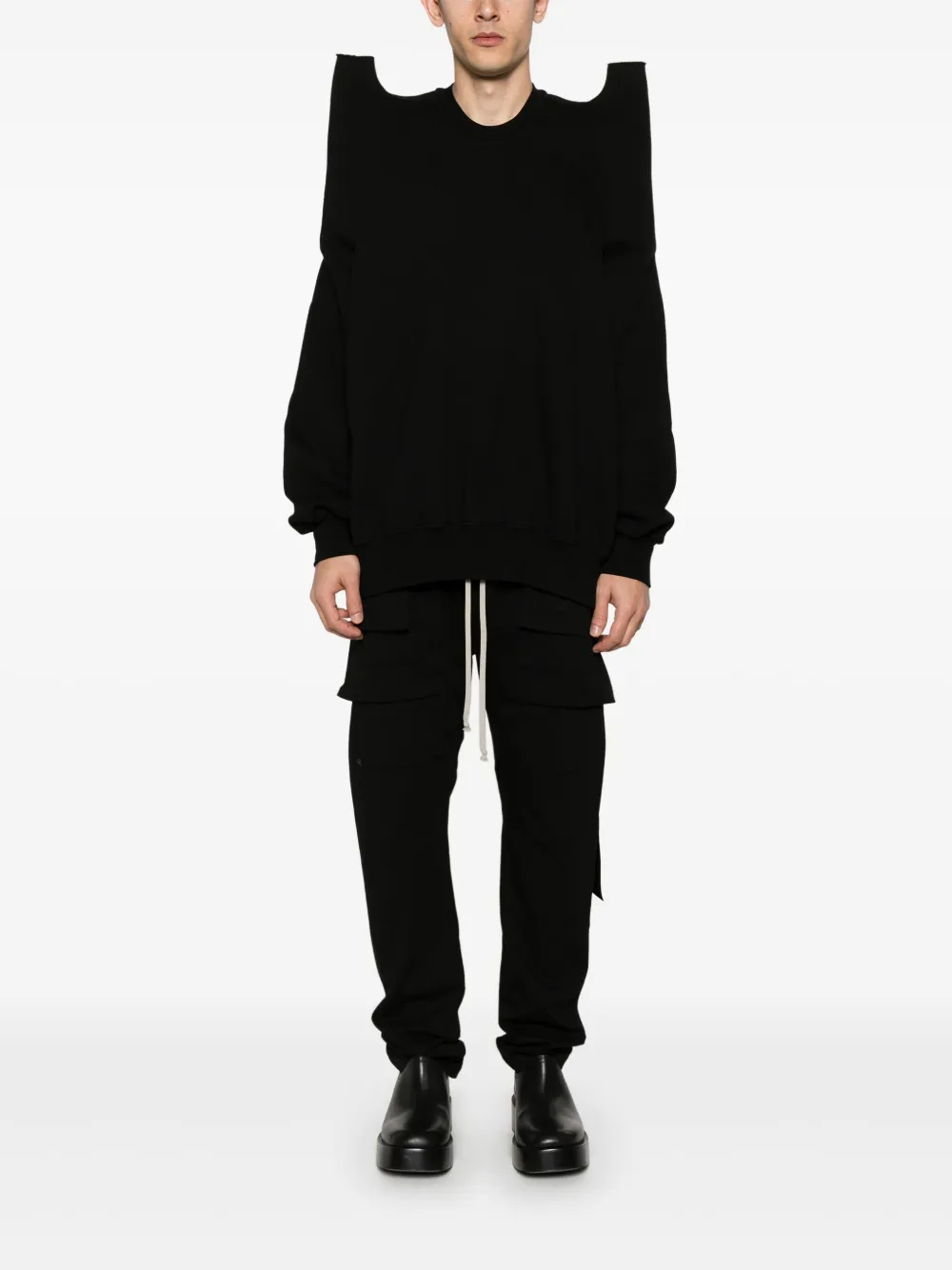 rickowensdrkshdw Rick Owens DRKSHDW Sweater met print - Zwart