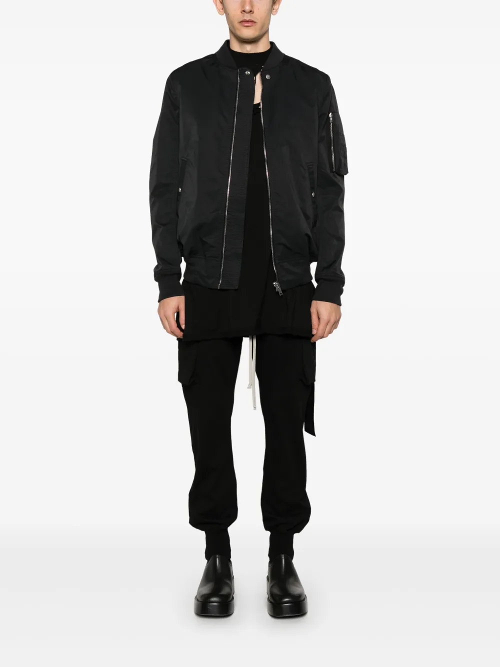 Rick Owens DRKSHDW Classic Flight bomber jacket - Zwart