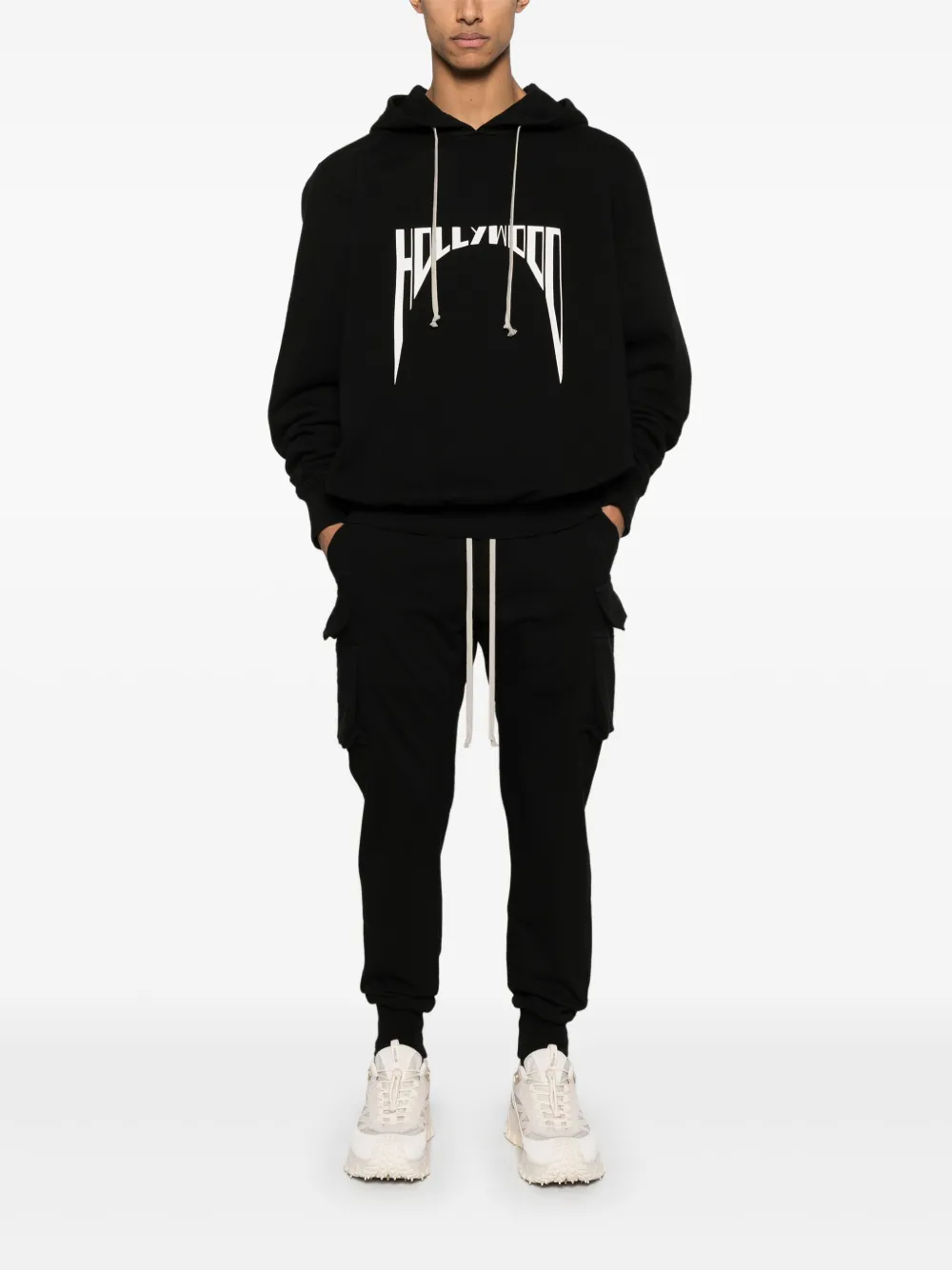 Rick Owens DRKSHDW Hoodie met logoprint - Zwart