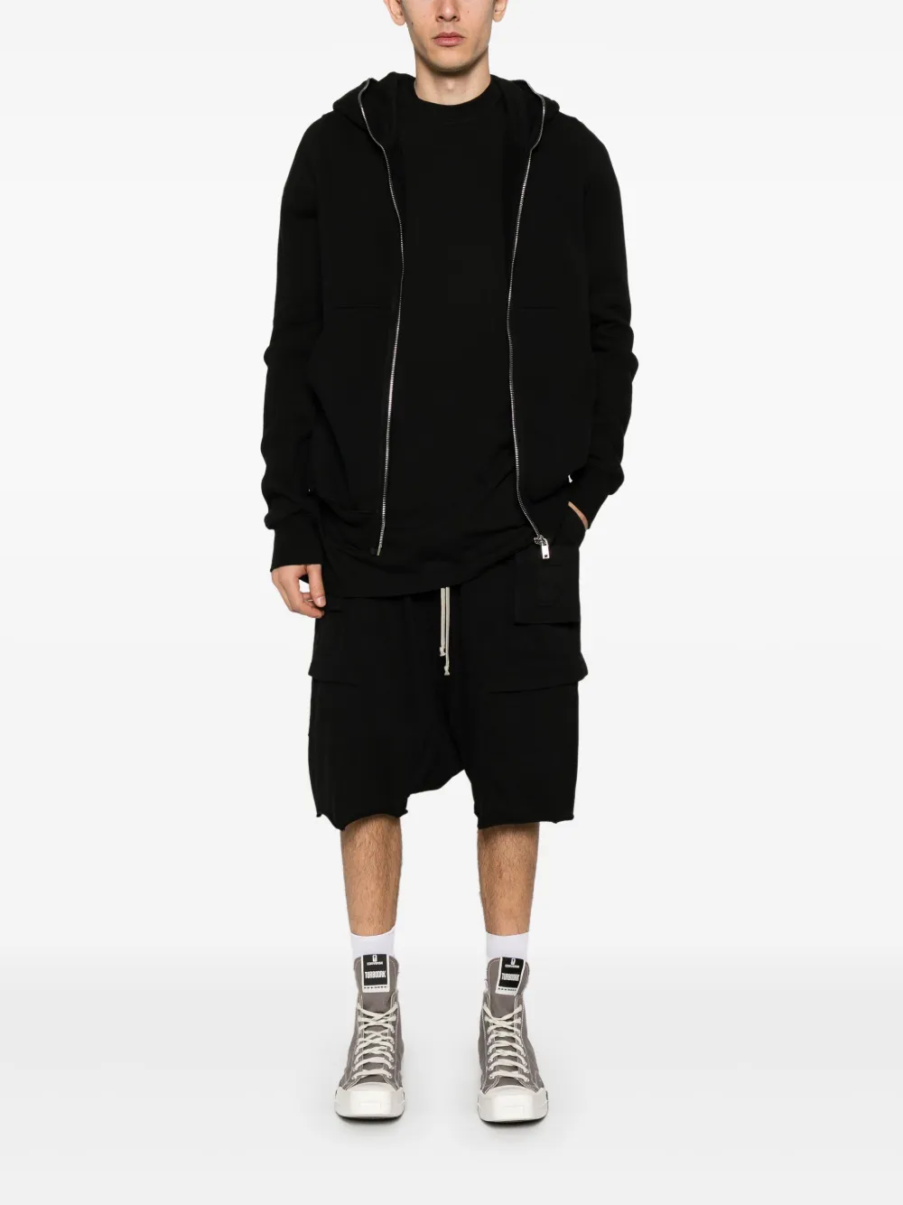 Rick Owens DRKSHDW Gimp hoodie - Zwart