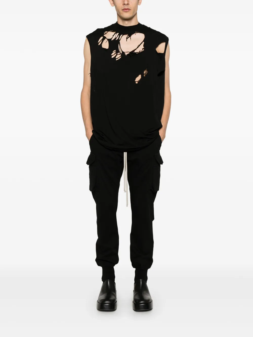 Rick Owens DRKSHDW Tarp tanktop - Zwart