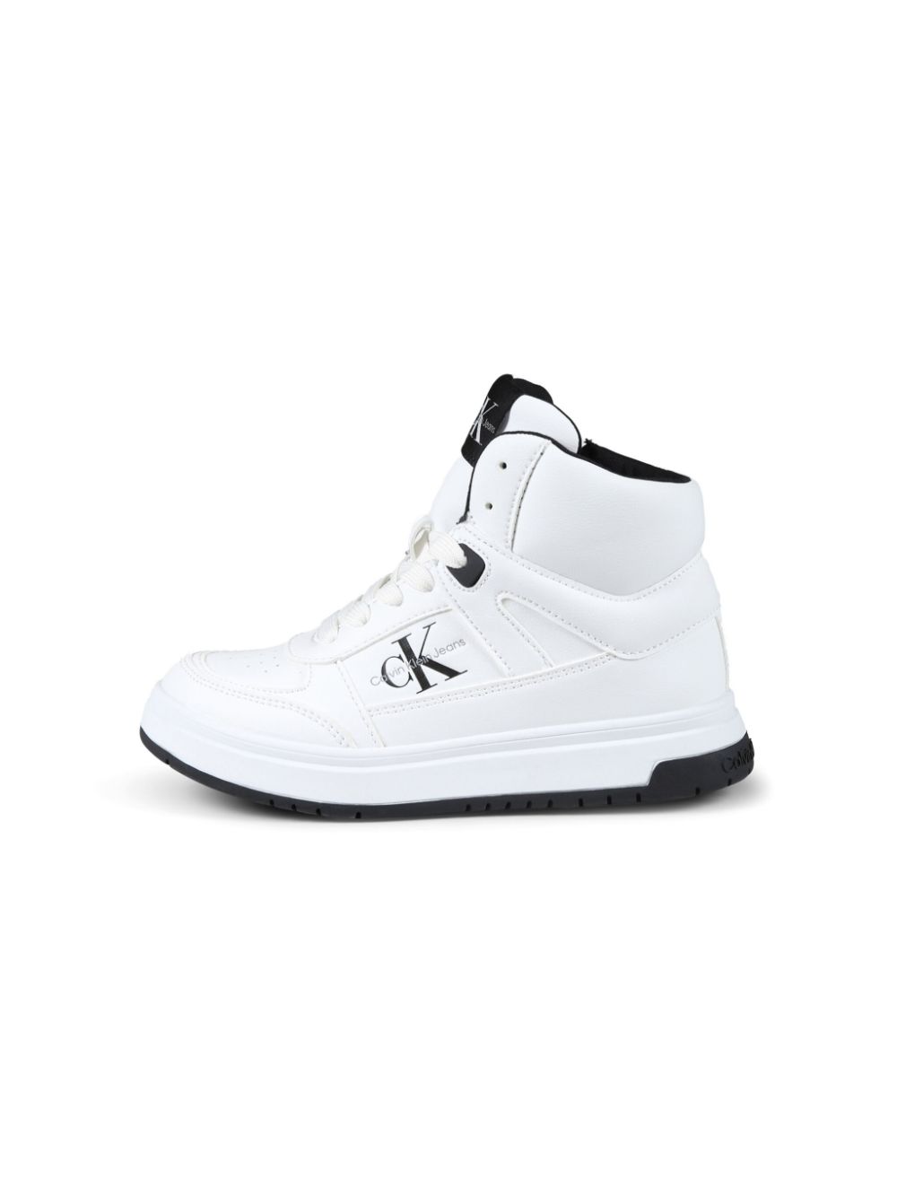 Calvin Klein Kids logo high-top sneakers White