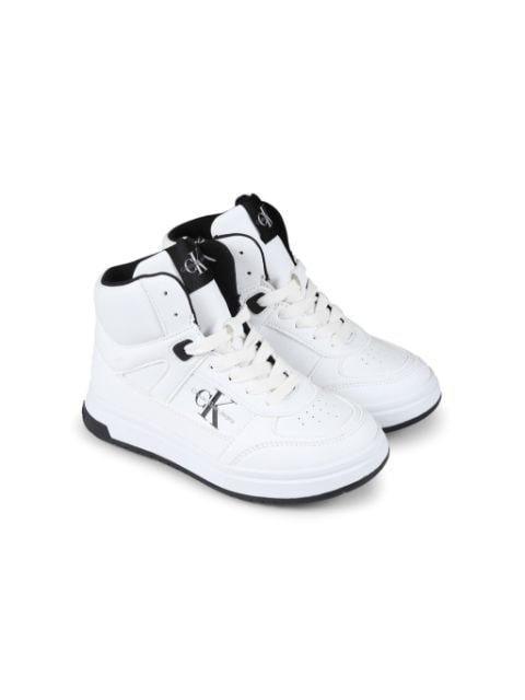 Calvin Klein Kids logo high-top sneakers