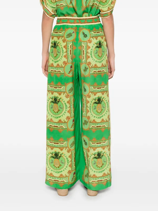 パンツ Alemais Grass Green La Musica Trousers ALEMAIS La Musica Trousers | Green | FARFETCH