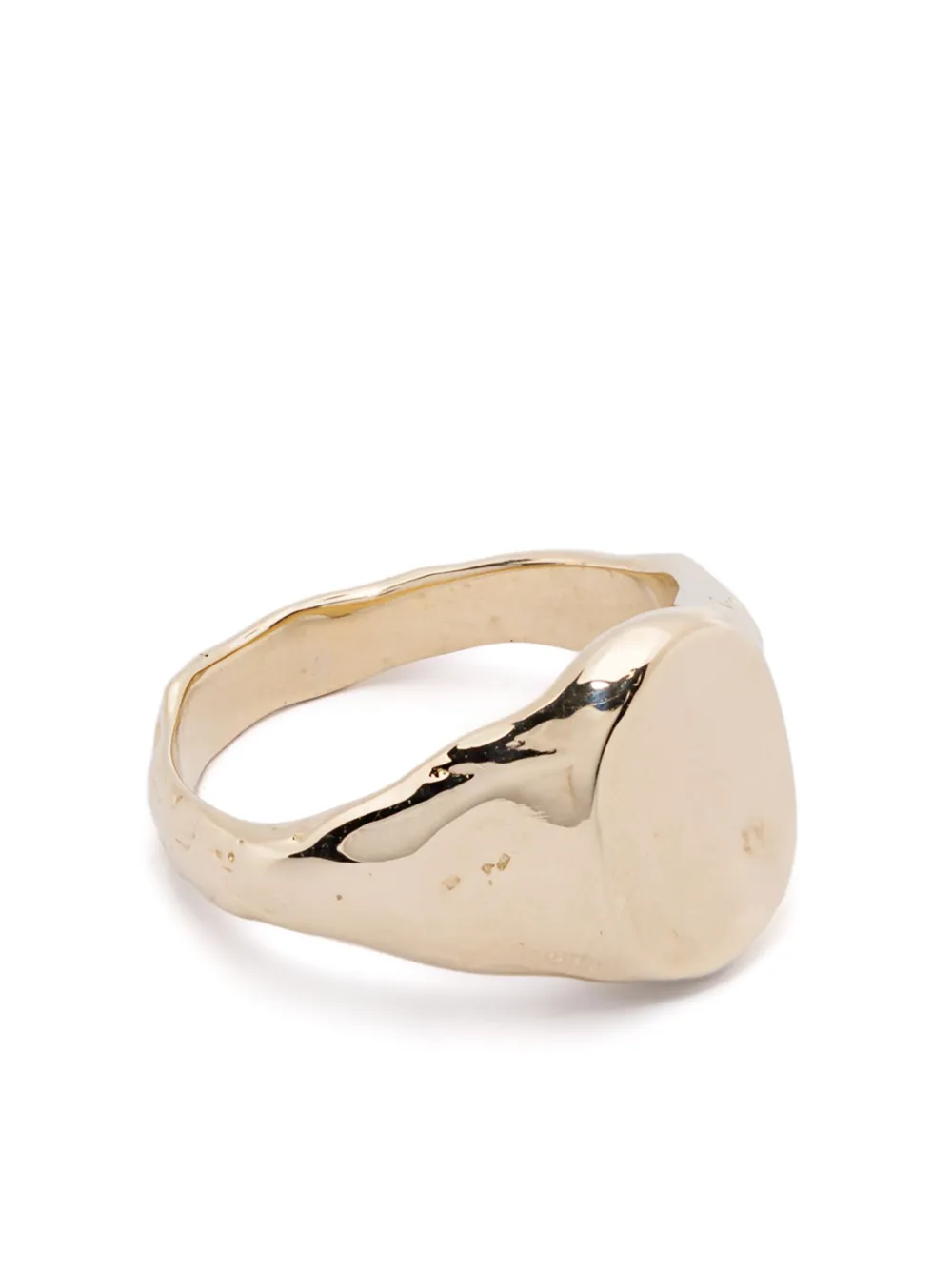 14K yellow gold small Cogency signet ring