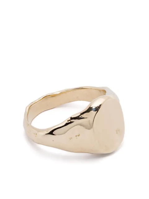 Fie Isolde anillo de sello Cogency pequeño en oro amarillo de 14kt