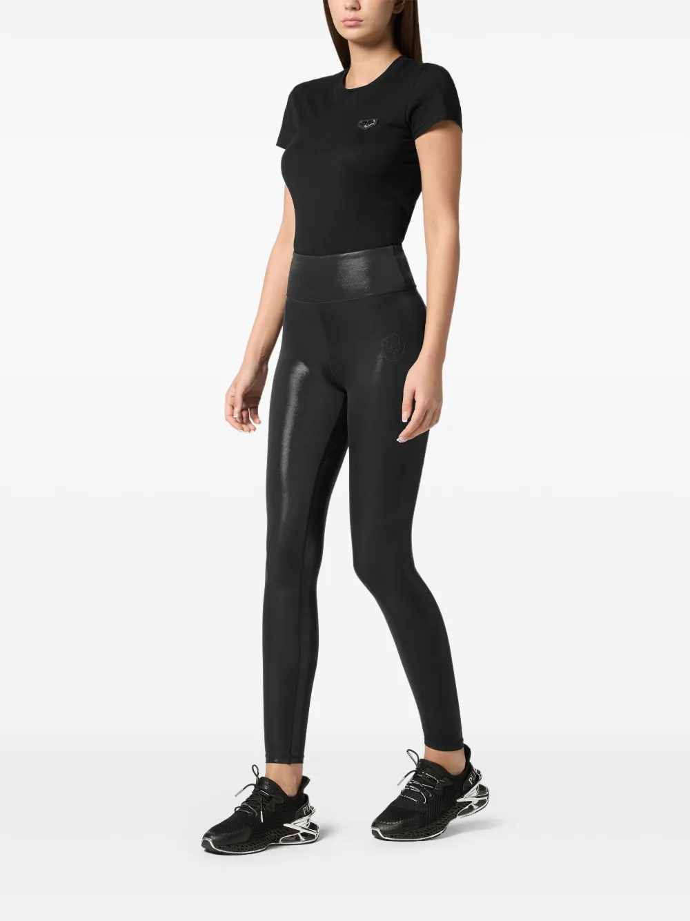 Plein Sport Scratch performance legging - Zwart