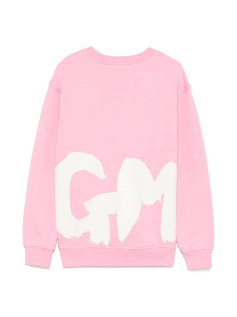 MSGM Kids Sweater met logoprint - Roze