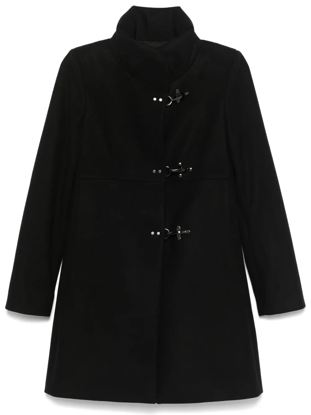 Fay Tailored Jacket With High Collar In Black