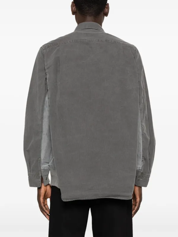 Sacai リップストップ シャツ | グレー | FARFETCH JP