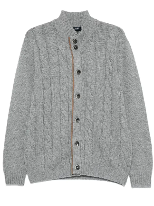 Herno ケーブルニット カーディガン | グレー | FARFETCH JP