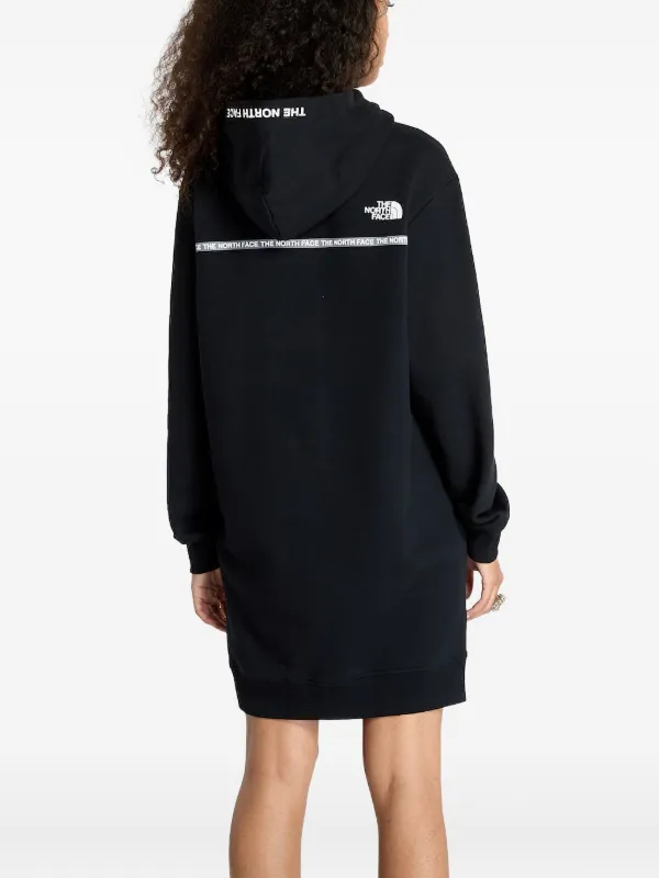 The North Face Vestido Estilo Sudadera Con Capucha Negro