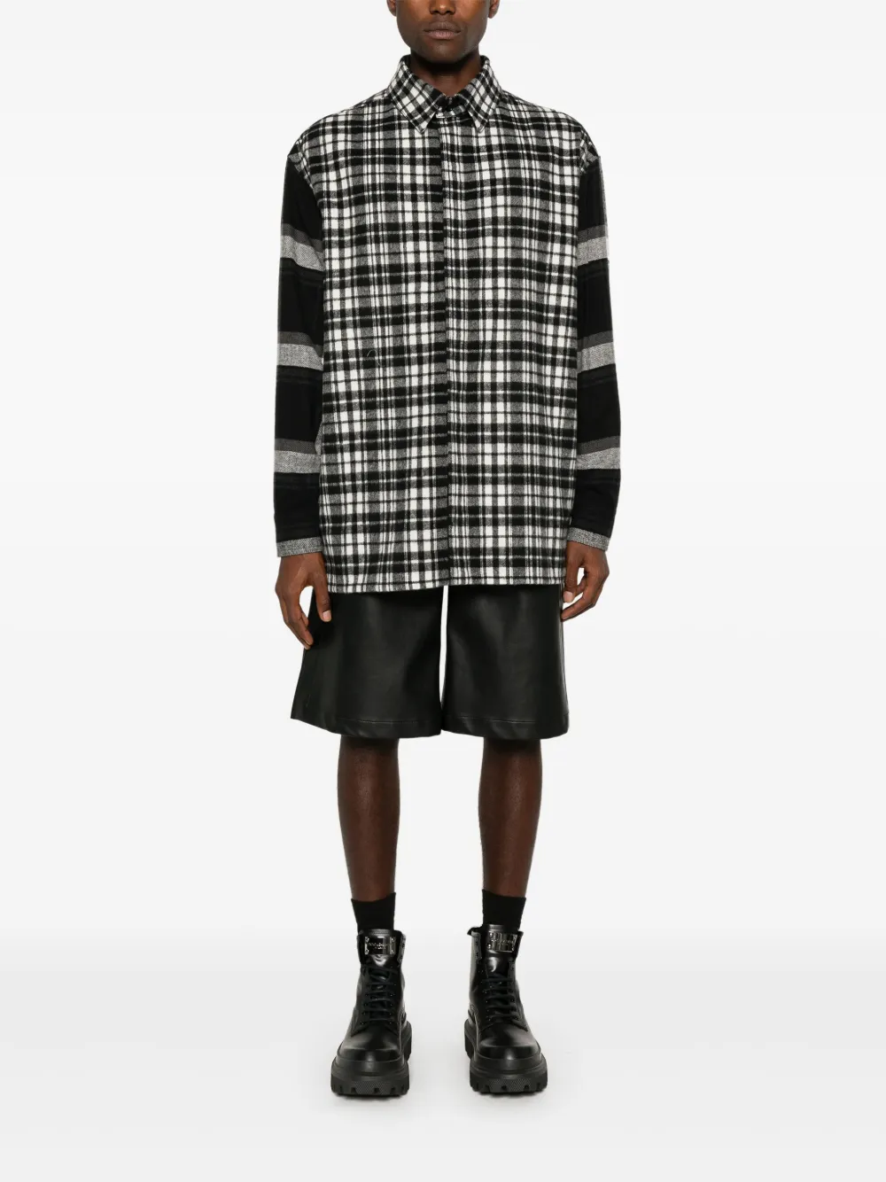 Iceberg patterned shirt - Zwart