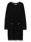 TWINSET Kids logo-jacquard dress - Black