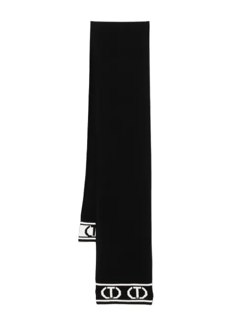 TWINSET Kids logo-intarsia scarf