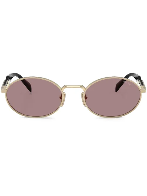Lunettes de soleil à monture ronde - Prada Eyewear - Modalova