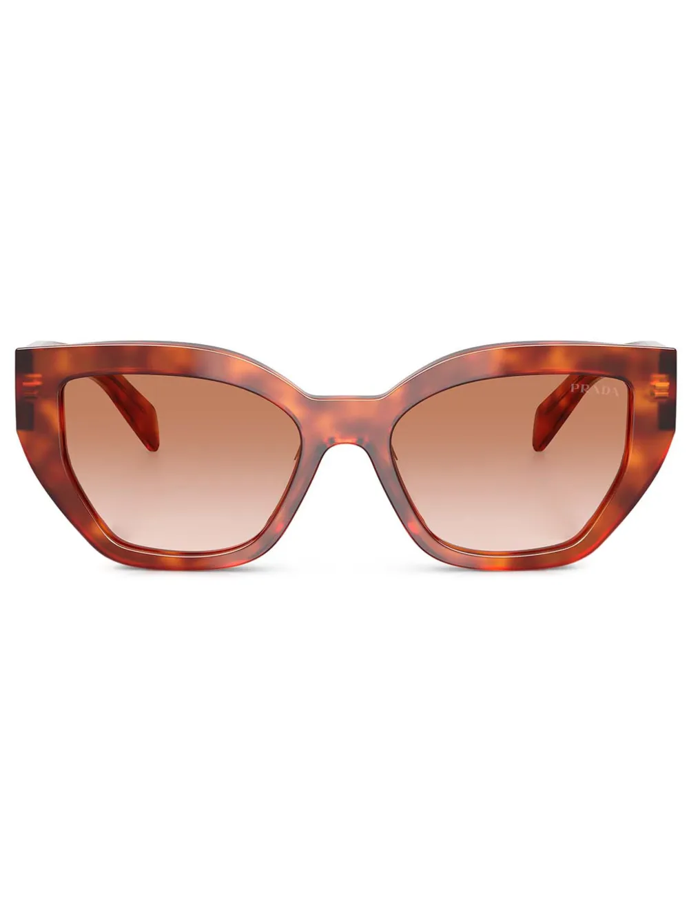 Prada Eyewear Zonnebril met cat-eye montuur Bruin