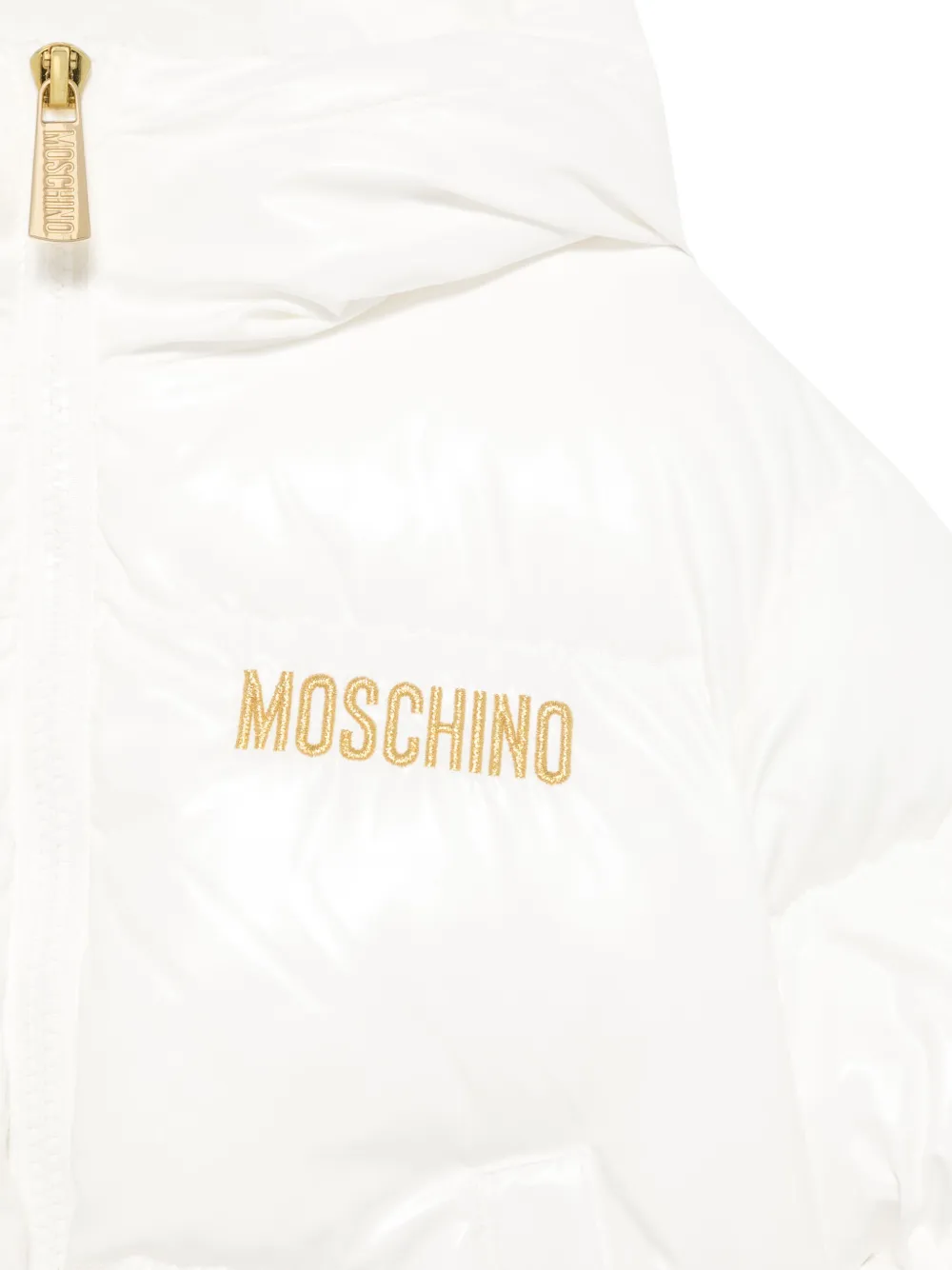 Moschino Kids Jack met geborduurd logo Wit