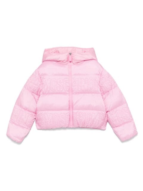 Moschino Kids logo-embroidered jacket