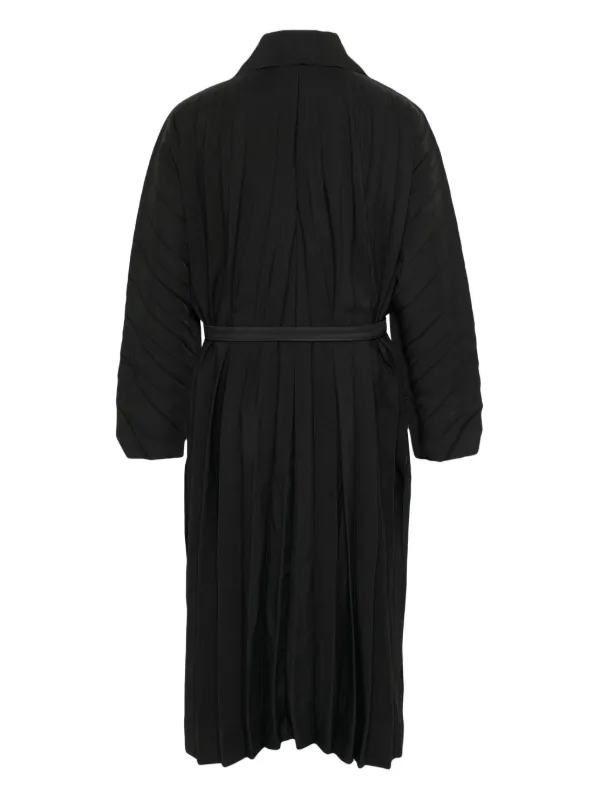 Homme Plissé Issey Miyake Edge コート | ブラック | FARFETCH JP