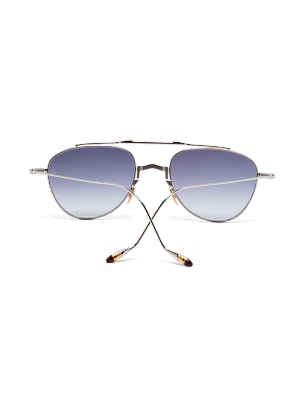 Shop Jacques Marie Mage Flynn Sunglasses In Silver