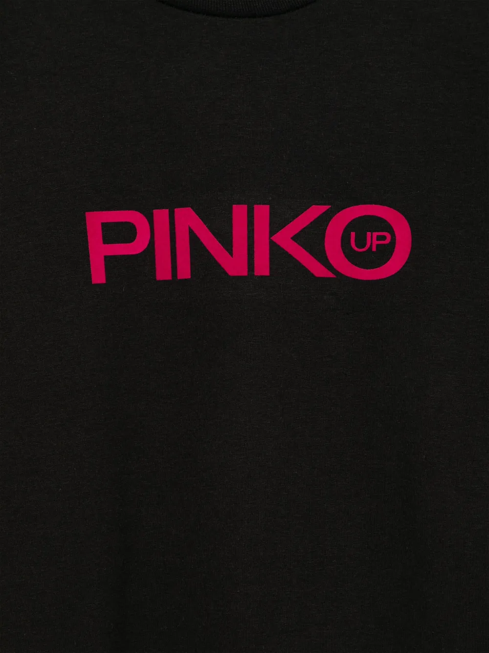 Pinko Kids Jurk met gesmockt logo Zwart