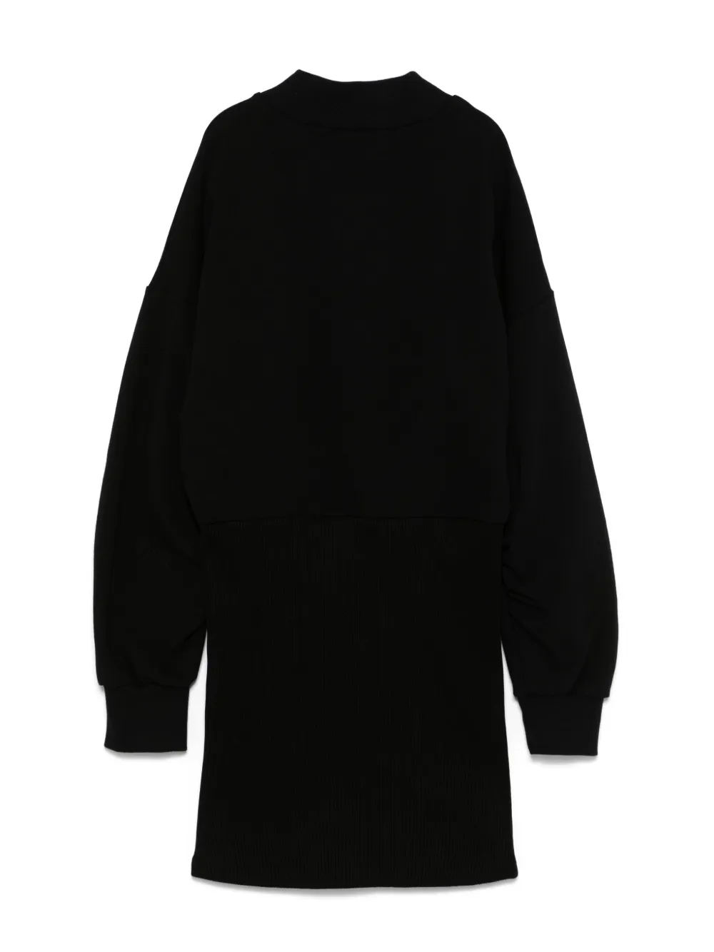 Pinko Kids flocked-logo dress - Zwart