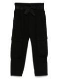 Pinko Kids tapered cargo trousers - Black