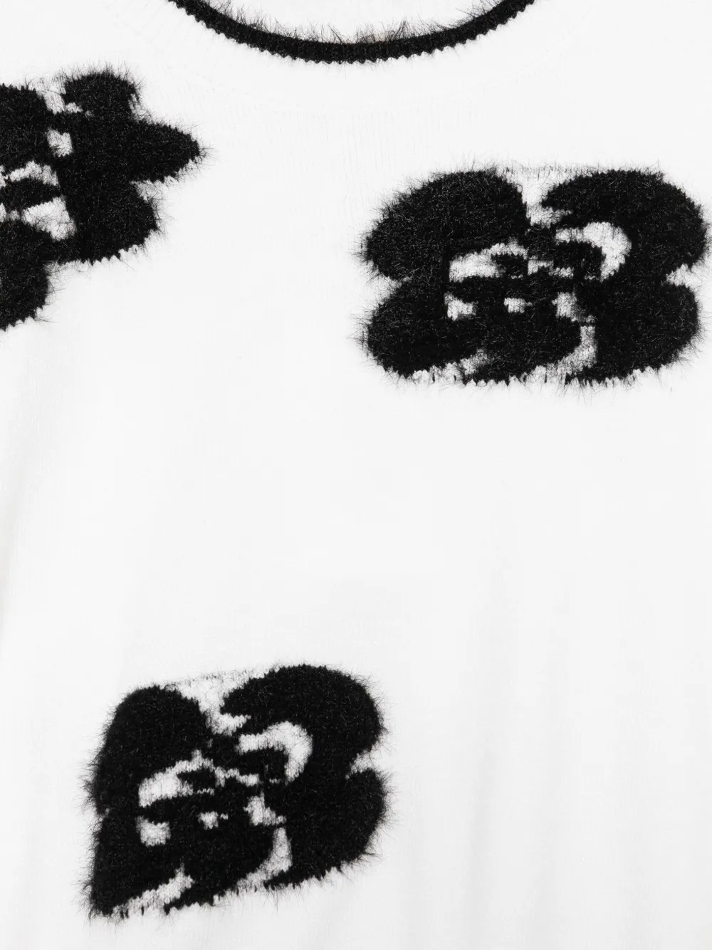 TWINSET Kids Trui met geborduurde bloemen Wit
