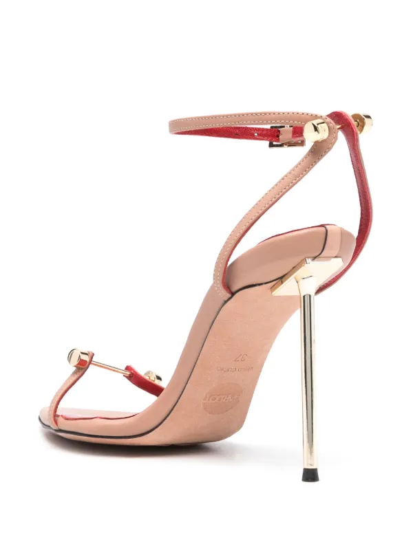 100 Mm Louboutin Black Stanisandal HARDOT 100mm Carnal Love