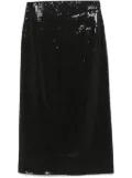 Peserico sequinned maxi skirt - Black