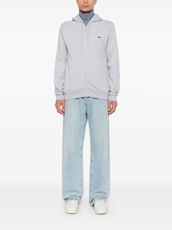 LACOSTE グレー プルオーバー　パーカー サイズ4 Lacoste ロゴ パーカー | グレー | FARFETCH JP