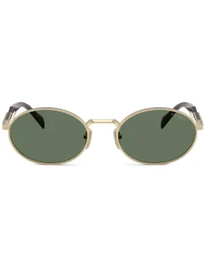 PRADA　ラウンドサングラス Prada Eyewear ラウンドフレーム サングラス | ゴールドトーン