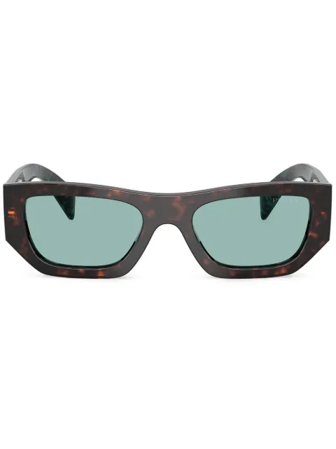 Prada Eyewear lentes de sol con armazón rectangular estilo carey