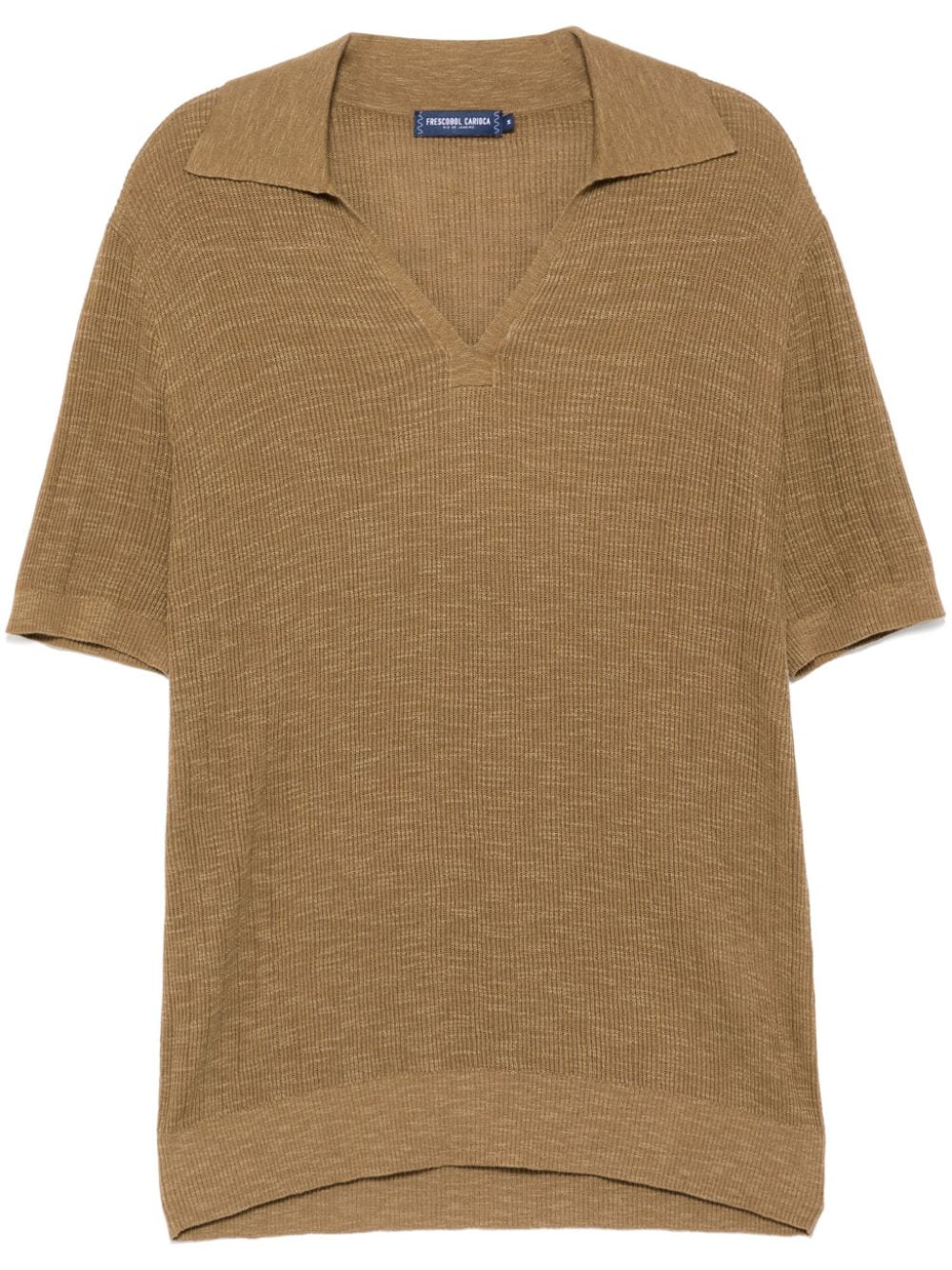 Shop Frescobol Carioca Joaquim Polo Shirt In Neutrals