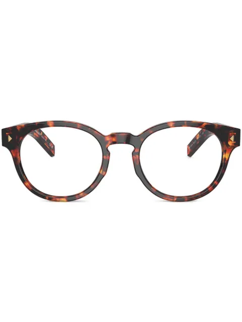 Prada Eyewear lentes con armazón estilo carey