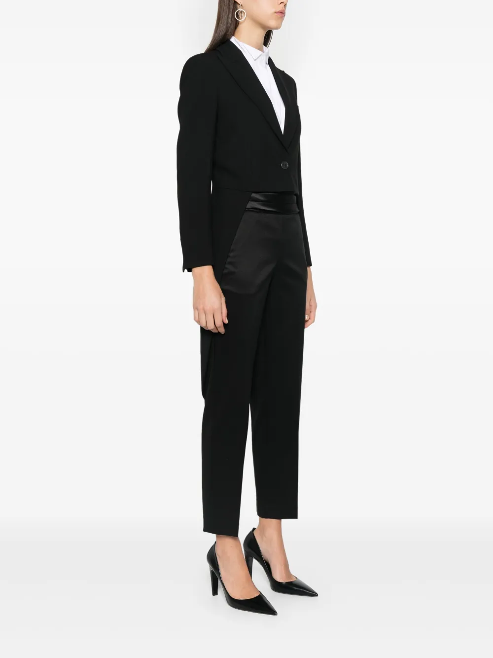 Peserico Asymmetrische blazer Zwart