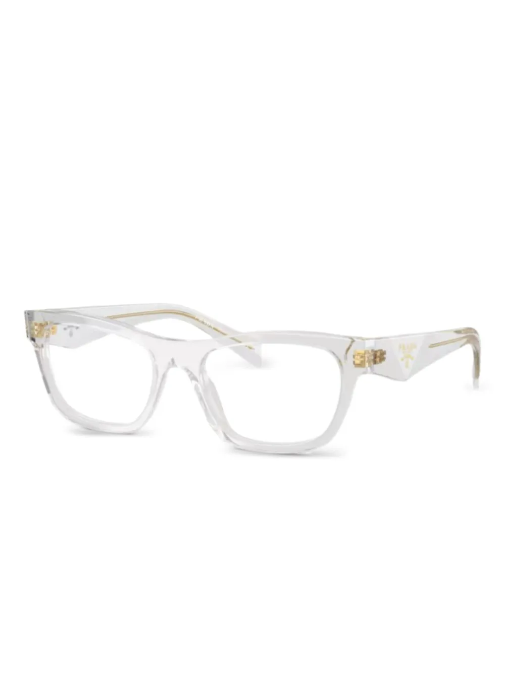 Prada Eyewear スクエア眼鏡フレーム - ホワイト Prada Eyewear スクエア眼鏡フレーム - ホワイト